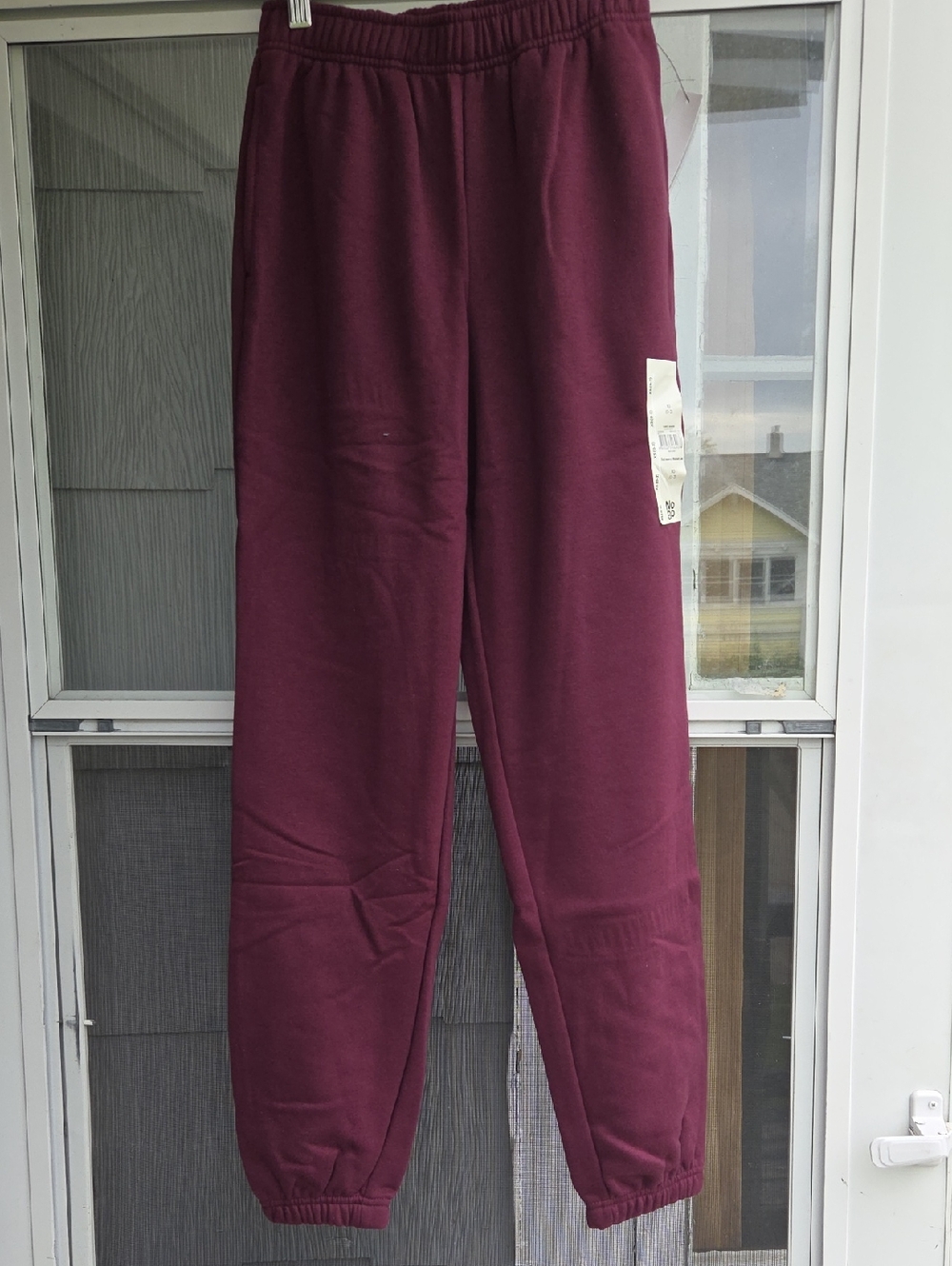 No Boundaries Maroon Track Jogger Pants